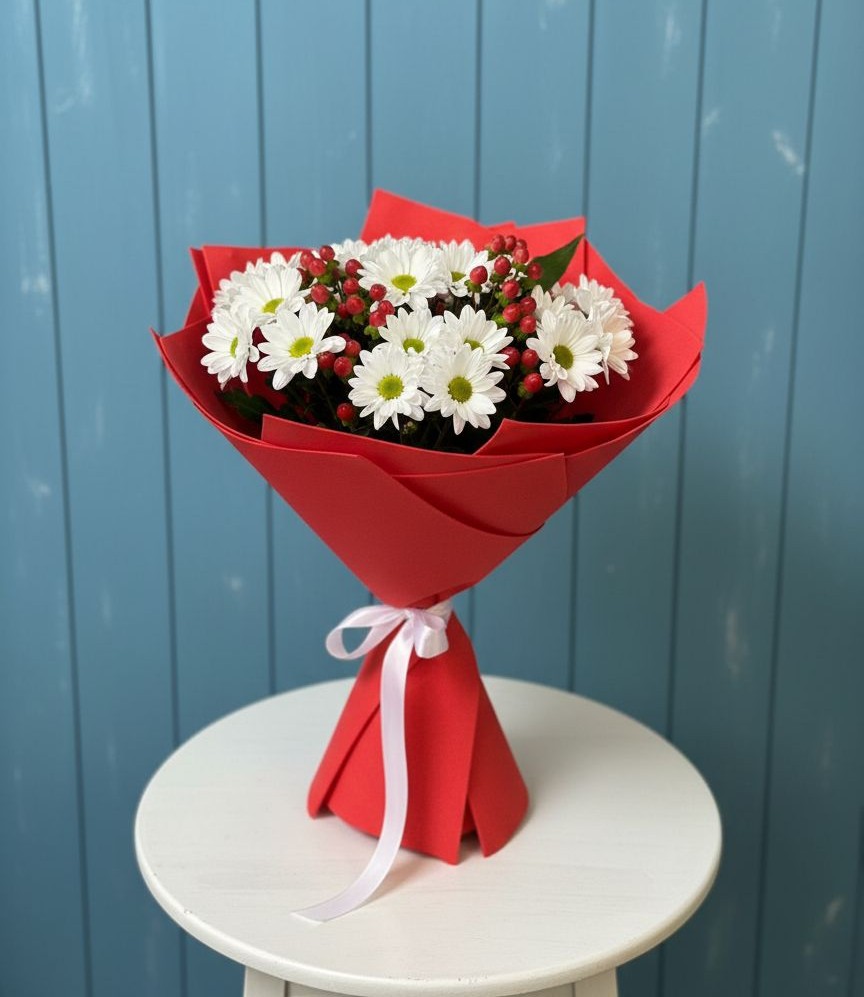 Букет цветов из: Хризантемы в Орехово-Зуево