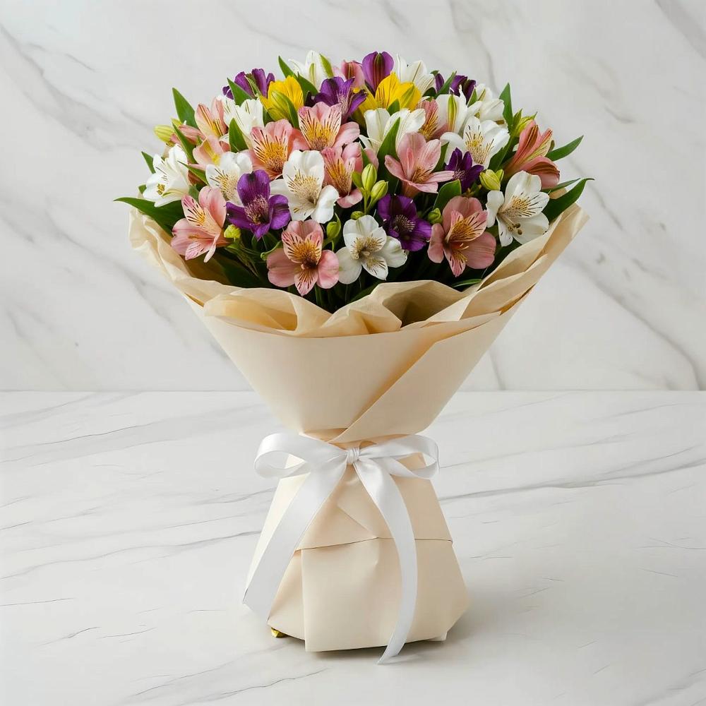 Букет цветов из: Альстромерии в Орехово-Зуево