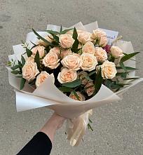 Букет Кремовые розы Латте в Орехово-Зуево