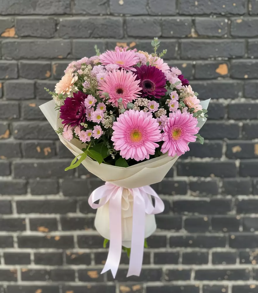 Букет цветов из: Герберы и Хризантемы в Орехово-Зуево