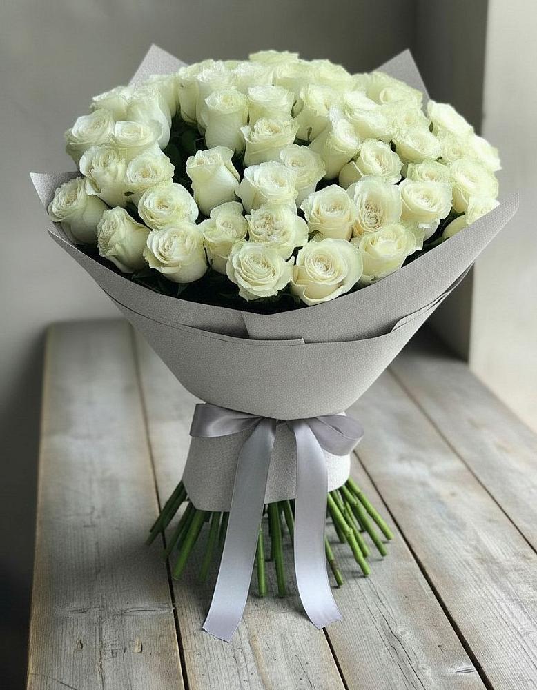 Букет 35 Белых роз в Орехово-Зуево