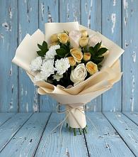 Букет цветов из:  Розы и Хризантемы в Орехово-Зуево