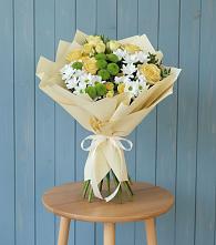 Букет цветов из:  Хризантемы и Розы #REPLACE_PRED# Орехово-Зуево