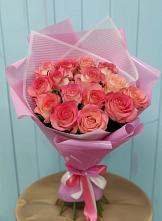 Букет 15 Розовых роз Равель в Орехово-Зуево