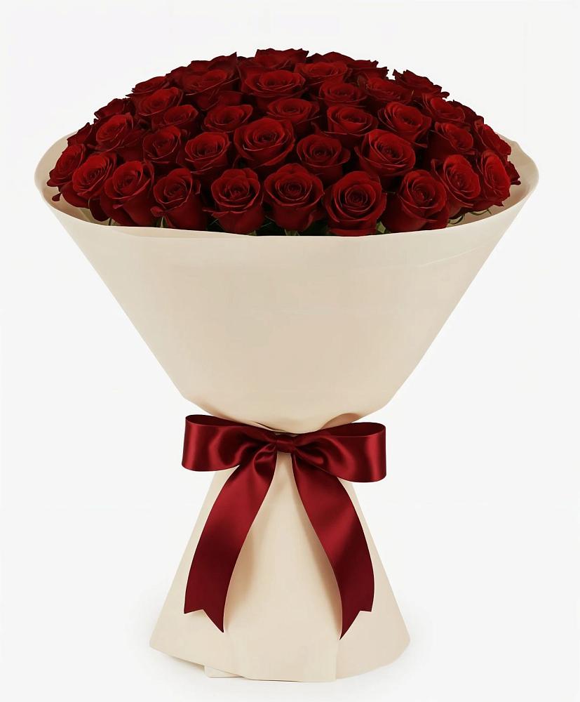 Букет 101 Бордовая роза Блэк Бакарра в Орехово-Зуево