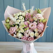 Букет цветов из:  Альстромерии и Розы #REPLACE_PRED# Орехово-Зуево